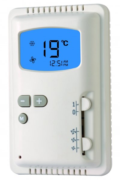 Room Thermostat, 3-speed with LCD display ETL 9-series