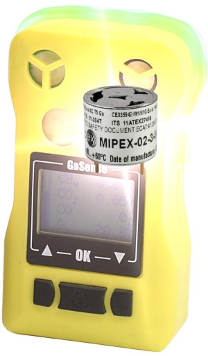 Multigas portable gas detector with MIPEX methane and CO2 censors