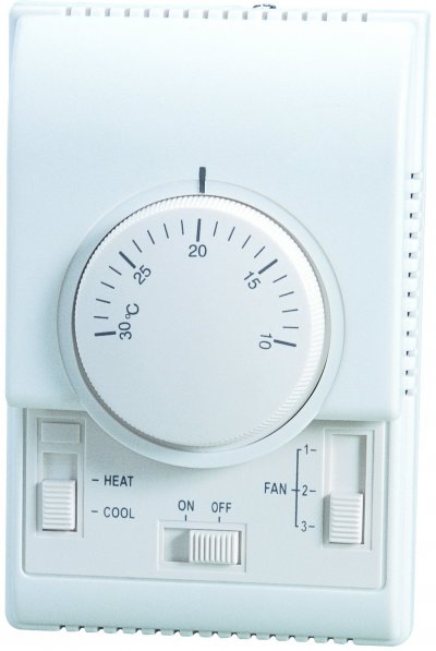 Room Thermostat, 3-Speed, Heat-Off-Cool,MRT 31A