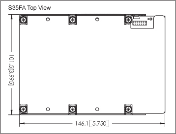 S35FA flash drive - Top View