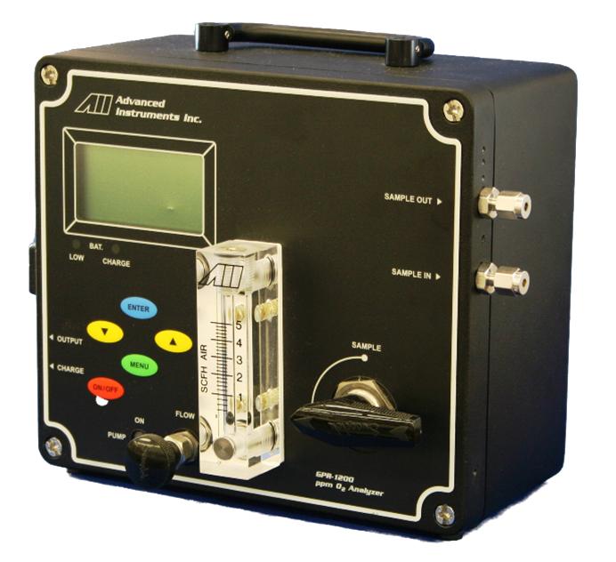 GPR-1200 MS Portable PPB Oxygen Analyzer GPR-1200 MS Portable PPB Oxygen Analyzer